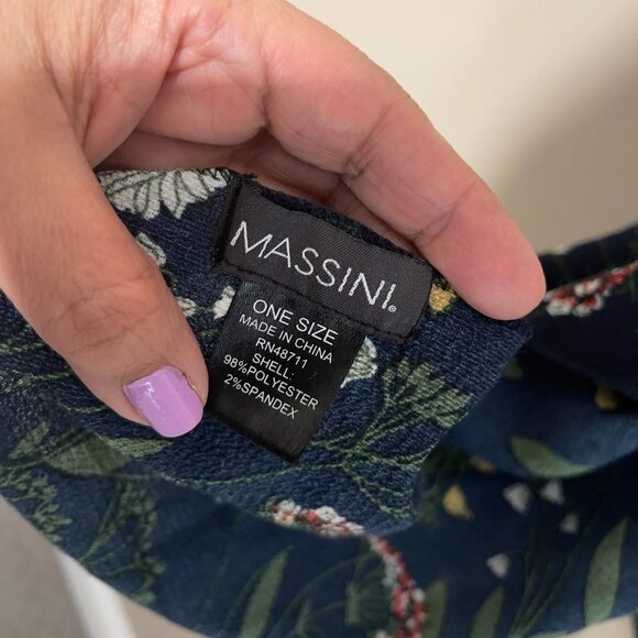 Blue Flowered Kimono Cardigan - One Size Fits Most - Picture 4 of 9